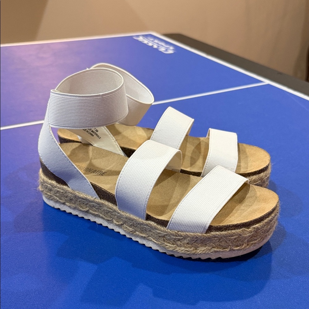 CUSHIONAIRE Mandy Strappy Espadrille Platform Sandals